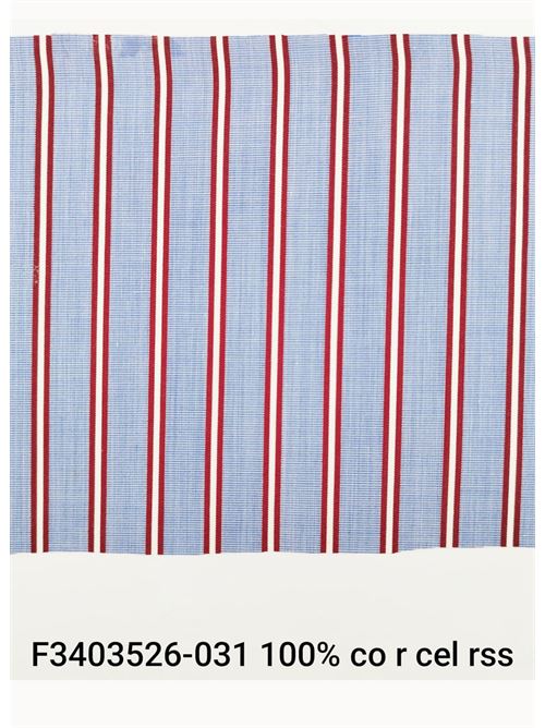 tessuto a righe rosse e celesti Laboratorio Capri | RIGACELESTEROSSOCELESTERSS